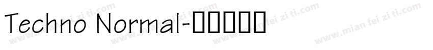 Techno Normal字体转换
